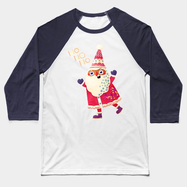 Mexican Santa Clause Baseball T-Shirt by monikasuska